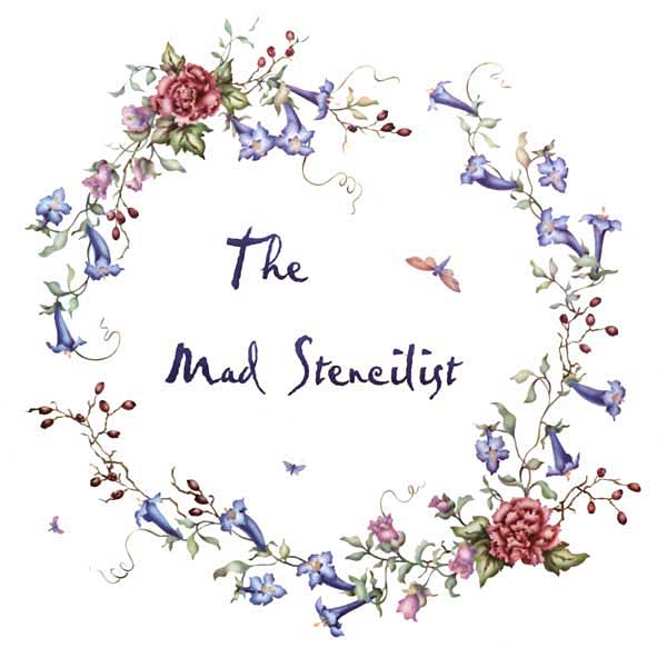 vines circle woven flowers Word Lettering Decor, Home Realistic Stencils Custom and Made for
